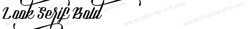 Look Serif Bold字体转换